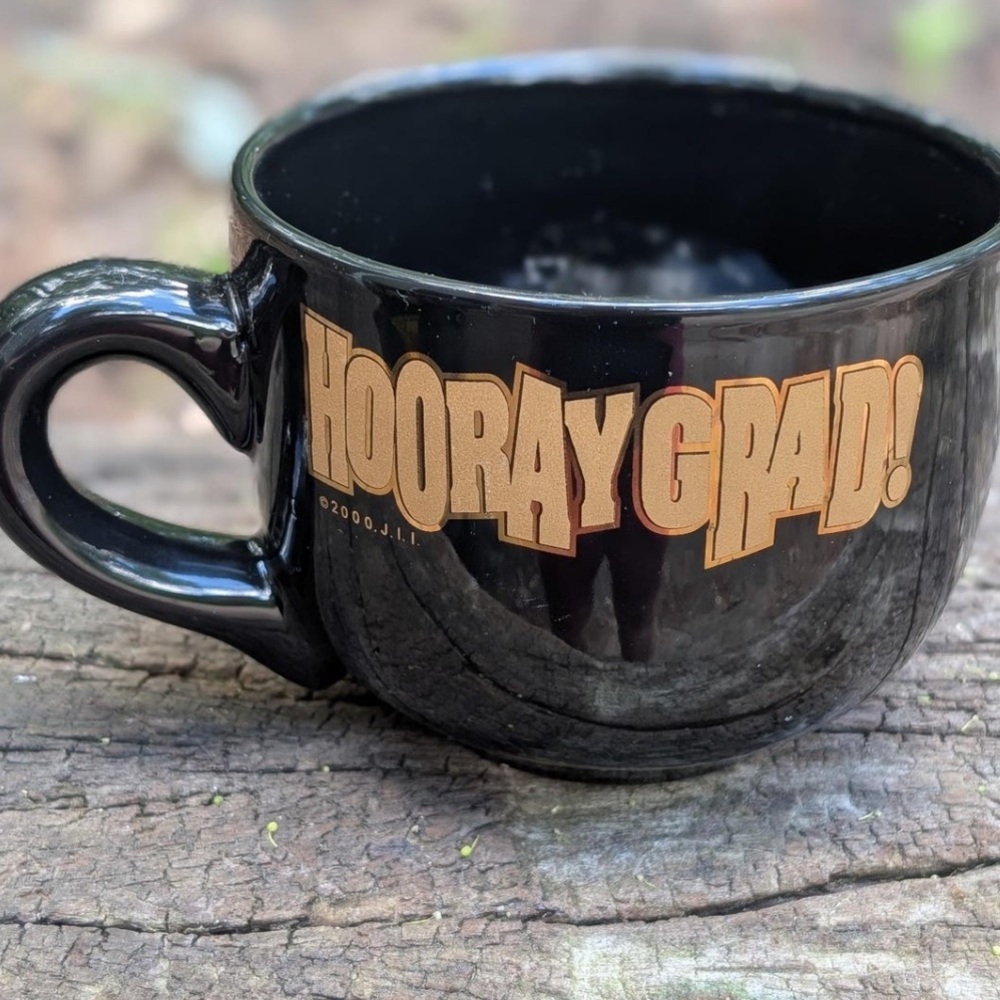 Oversized graduation mug